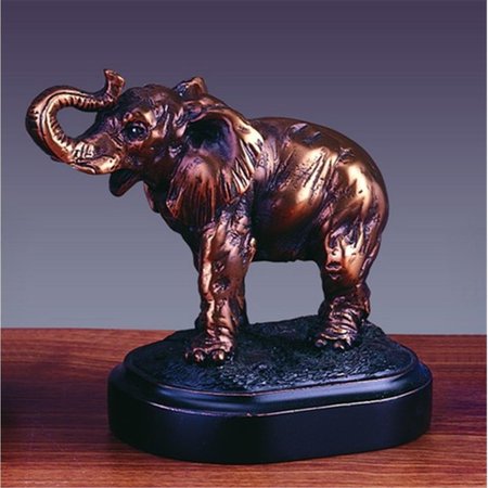 MARIAN IMPORTS Marian Imports F13013 Elephant Bronze Plated Resin Sculpture - 4.5 x 2.5 x 4 in. 13013